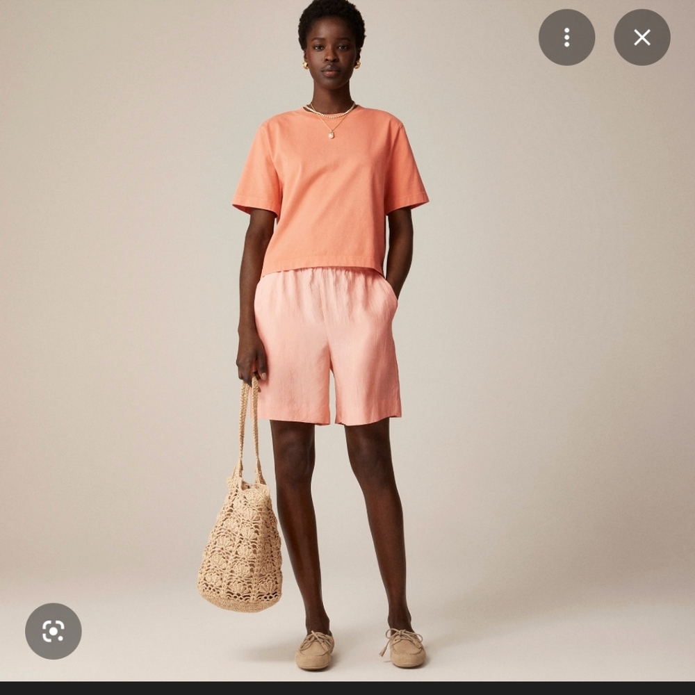 J. Crew Coral Women's Satin Shorts
